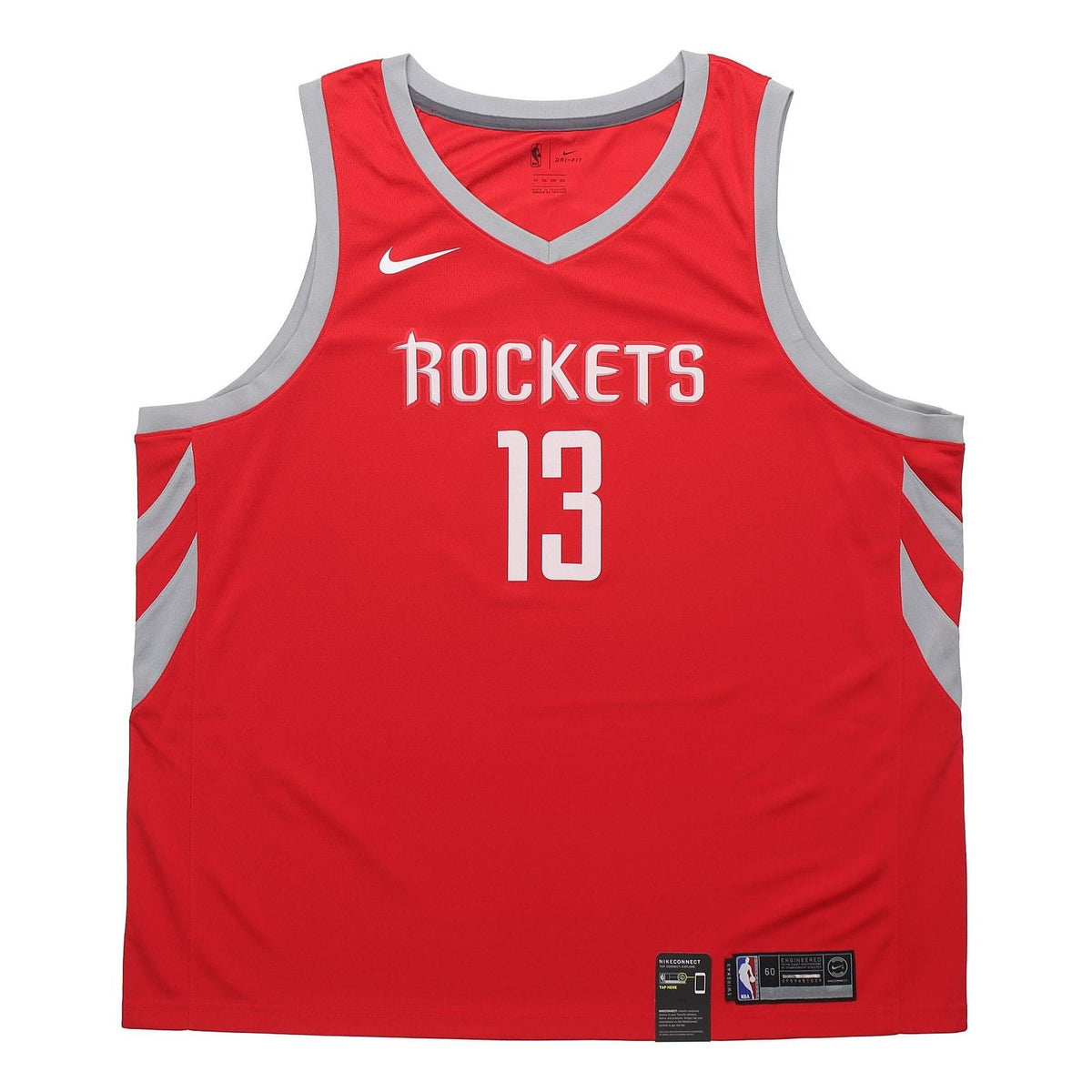 Nike NBA SW Fan Edition Rockets No. 13 Sports Basketball Jersey Large Red 864477-657