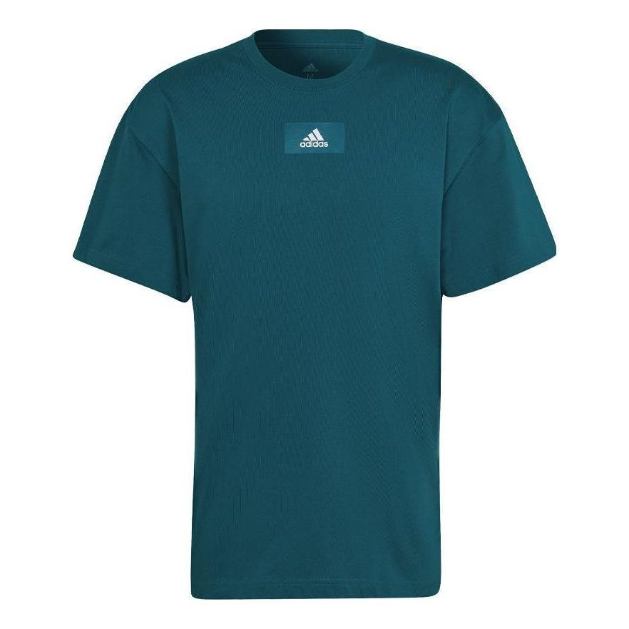 adidas Round Neck Short Sleeve Green HE4356