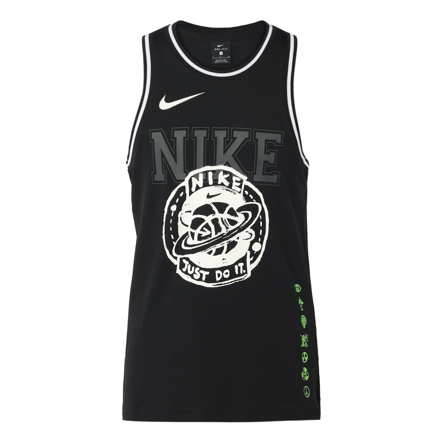 Nike Dri-Fit JDI Jersey Sports Top Men Black CW7384-010