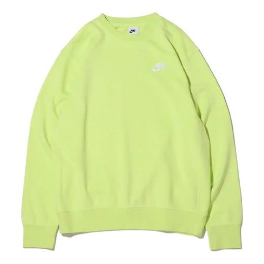 Nike Sportswear Club French Terry Logo Sweatshirt 'Neon Green' BV2667-736