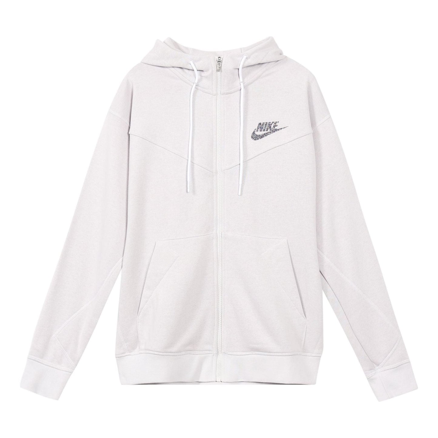 Nike Sportswear Logo Zipper Gray White Graywhite CW0305-910