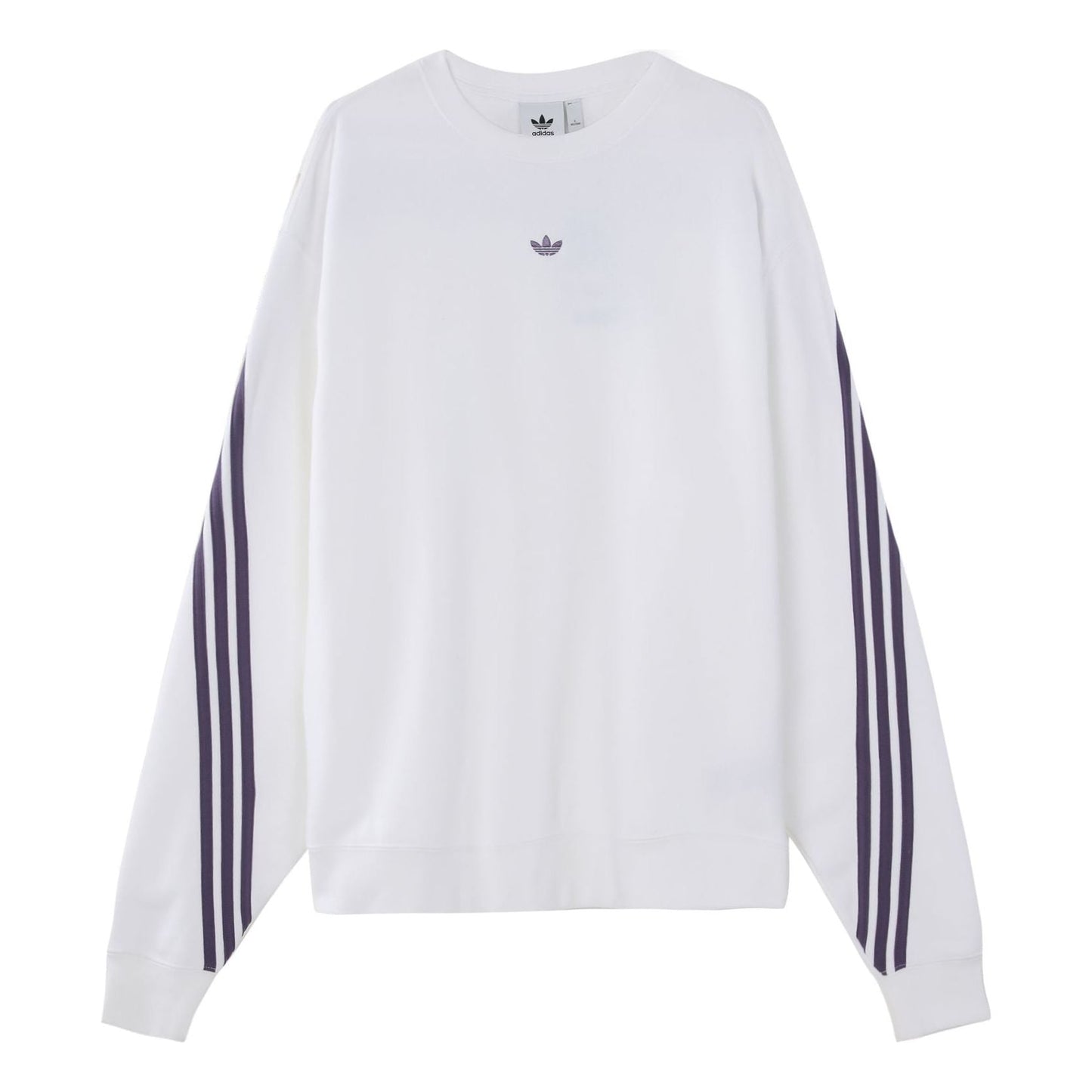 adidas originals Side Stripe Loose Pullover White FM1519