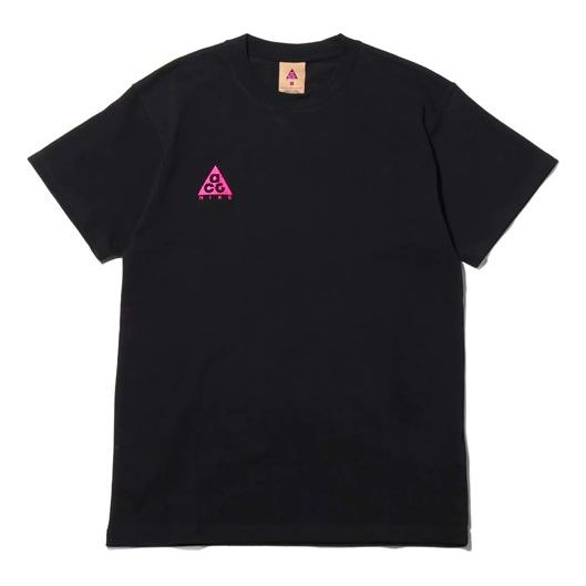 Nike x ACG Small Logo Casual Short Sleeve Black / Purple Red BQ7343-013