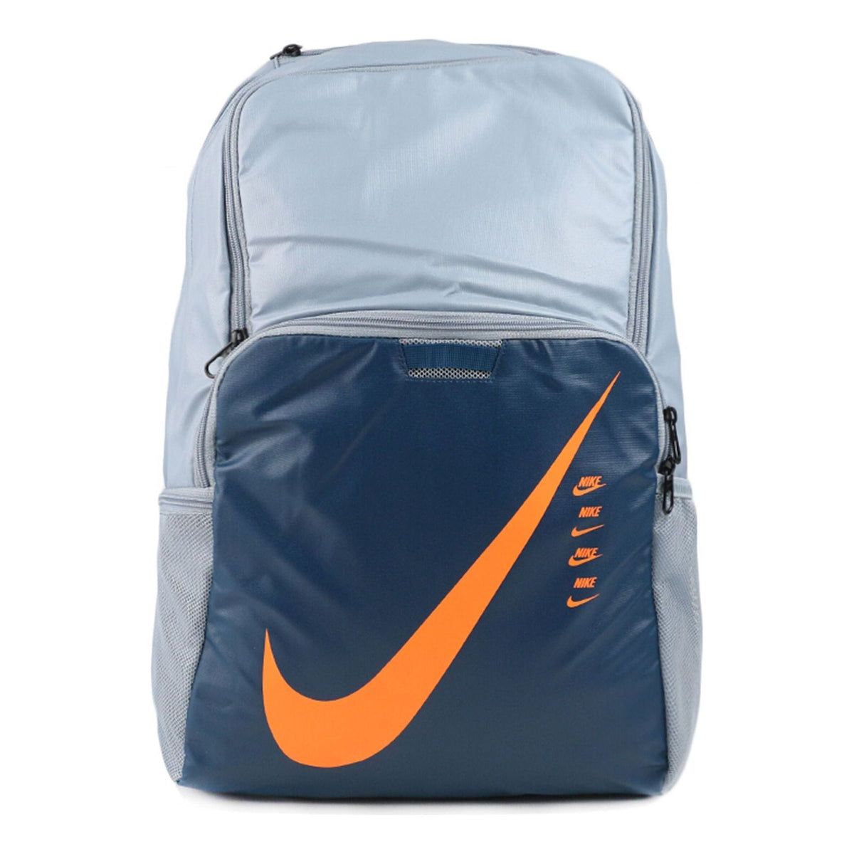 Nike Brasilia Medium Backpack-9.0 MTRL 'Blue Grey Orange' BA6214-464