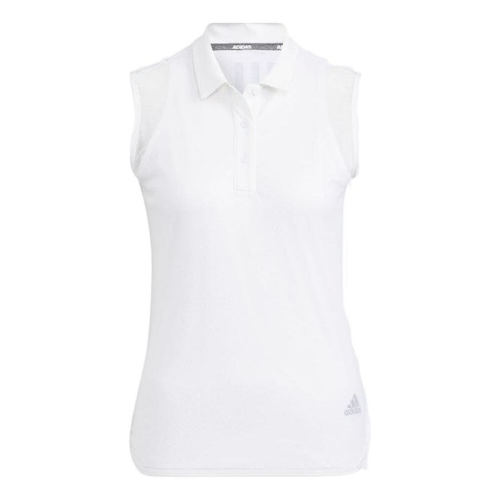 (WMNS) adidas Statement HEAT.RDY Mesh Sleeveless Polo Shirt Asia Sizing 'White' HB3540
