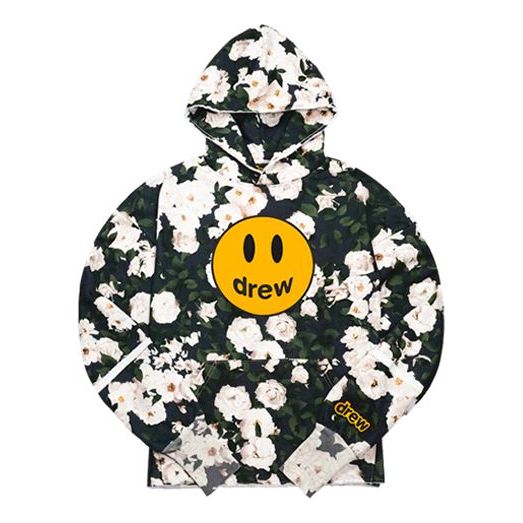 Drew House Rose Smiling Face Unisex Black DR-SS20-001