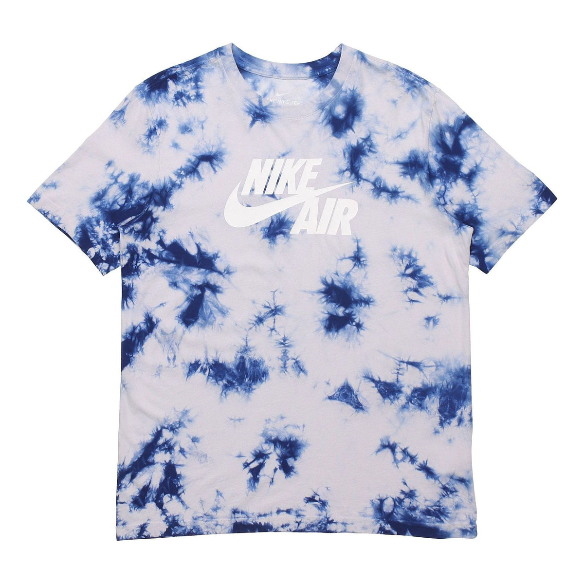 Nike Air Print Casual Sports Short Sleeve Male White BQ0080-078