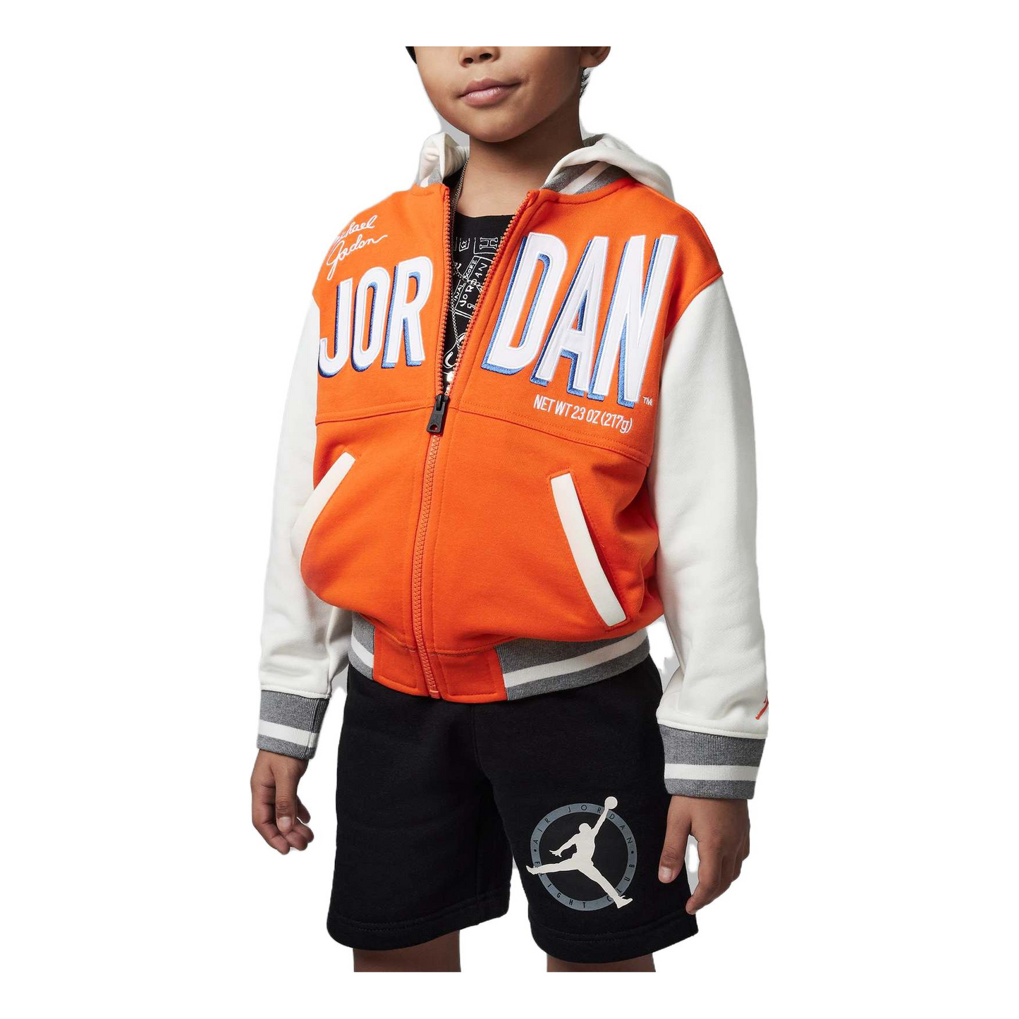 (GS) Air Jordan Logo Jacket 'Orange' FJ6402-891