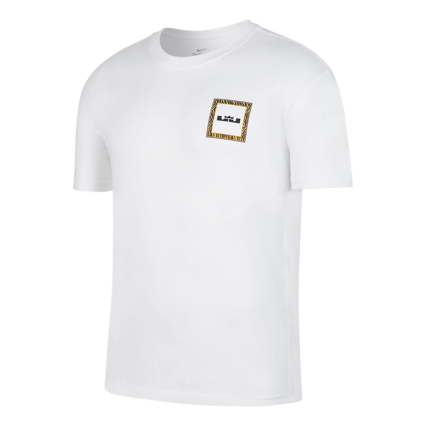 Nike Back Stripe Pattern Printing Basketball Round Neck Casual Short Sleeve White DQ1882-100