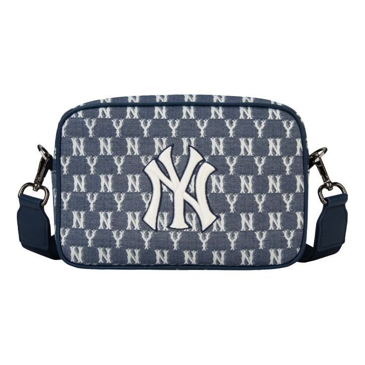 MLB Monogram NY New York Yankees Crossbody Bag Blue 32BGDC011-50N