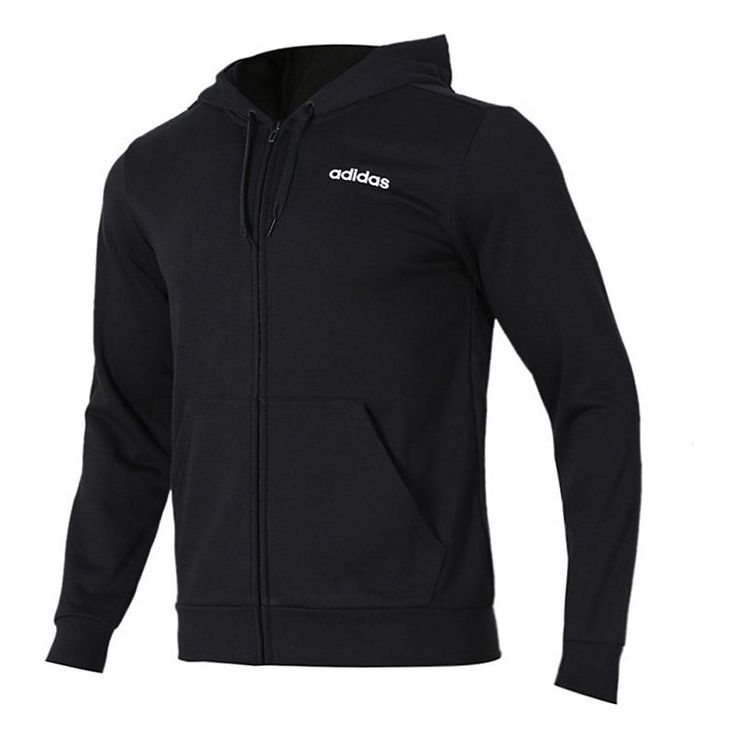 adidas E PLN FZ FT Sports Stylish Jacket Black DU0383