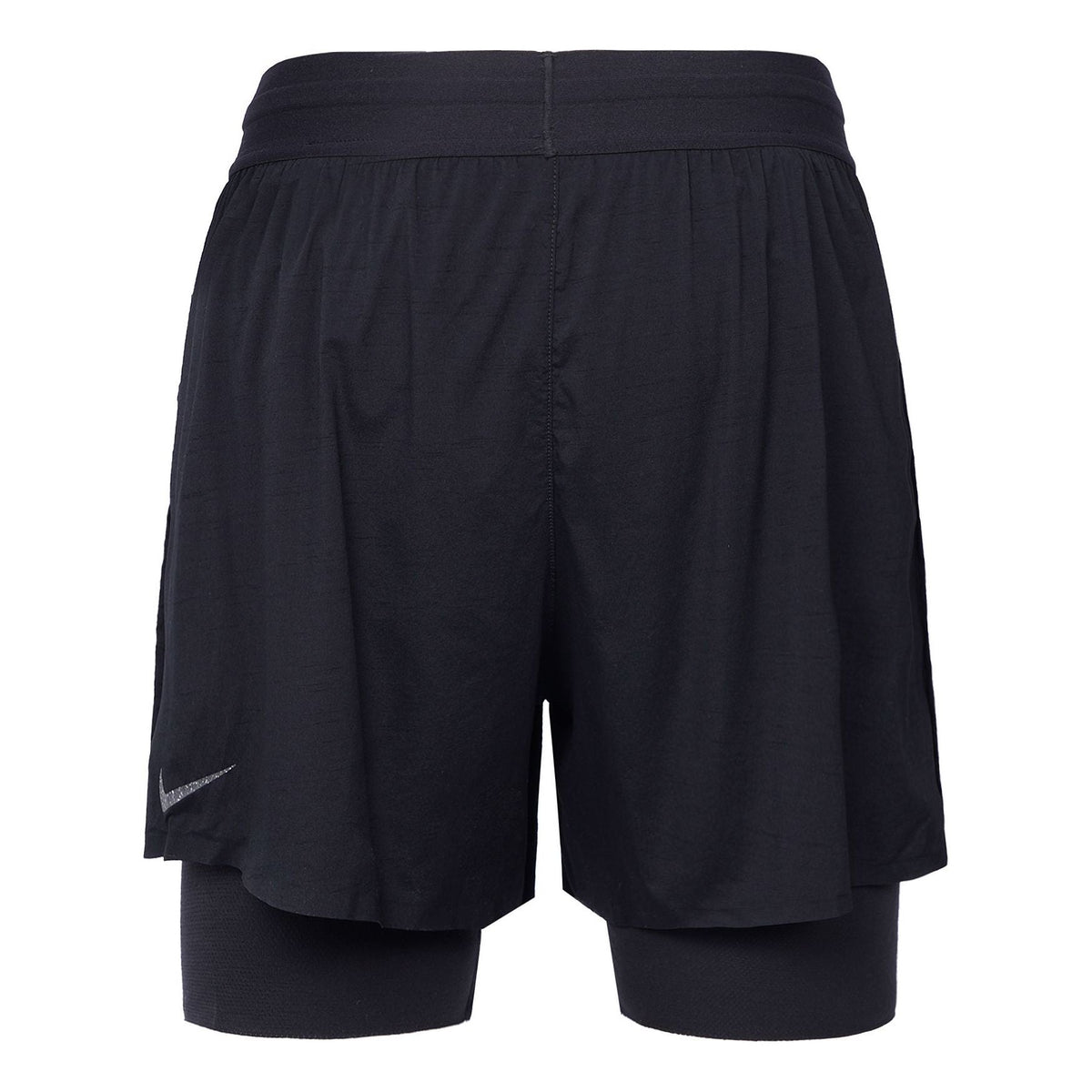 Nike Yoga Solid Color Lacing Breathable Casual Sports Shorts Black DN1521-010