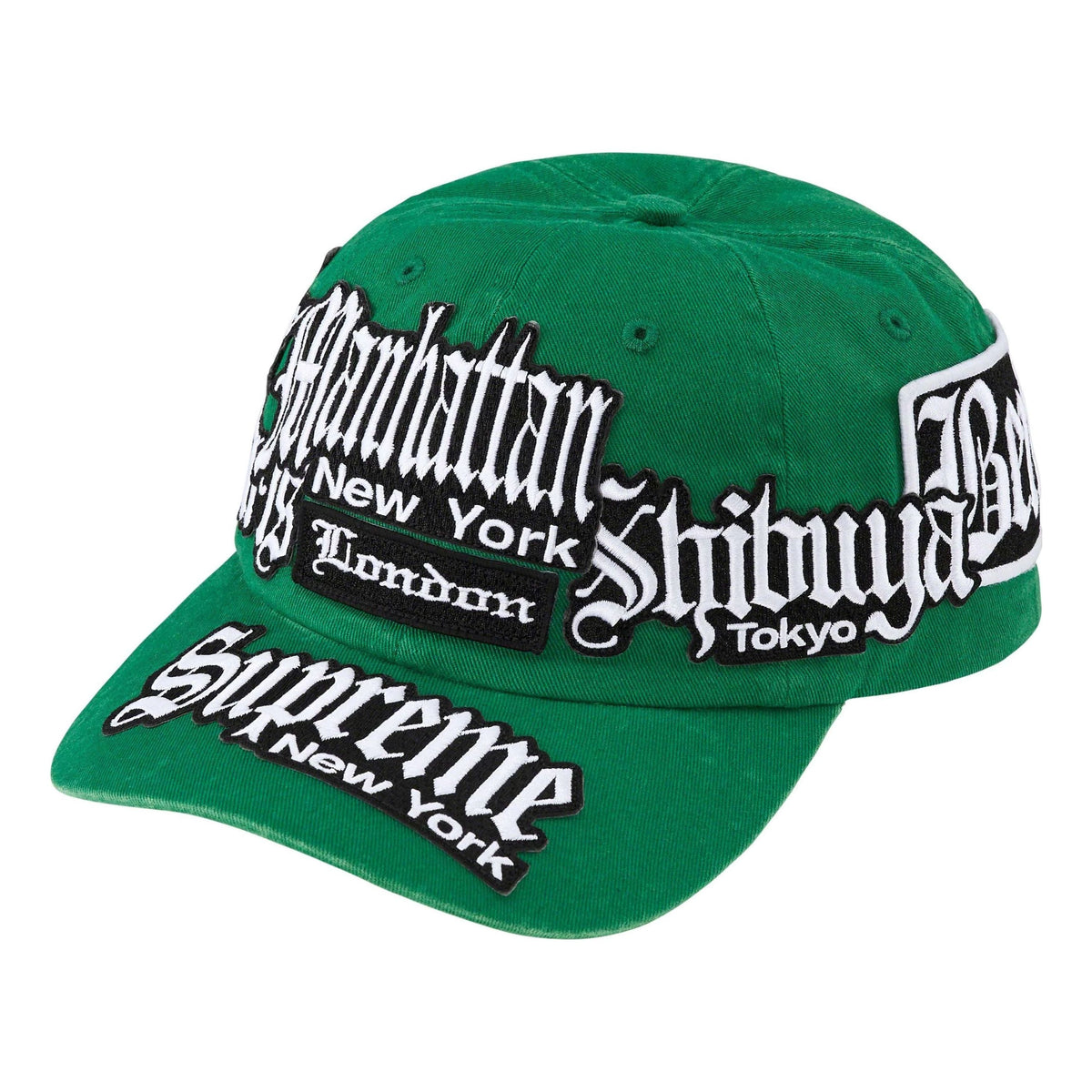 Supreme City Patches 6-Panel 'Green Black White' SUP-SS23-2229