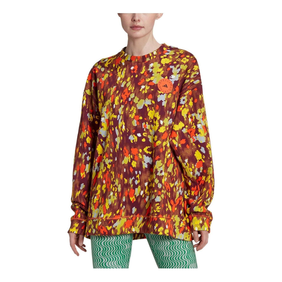 (WMNS) adidas By Stella McCartney Floral Print Sweatshirt 'Multi-Color' HI6067