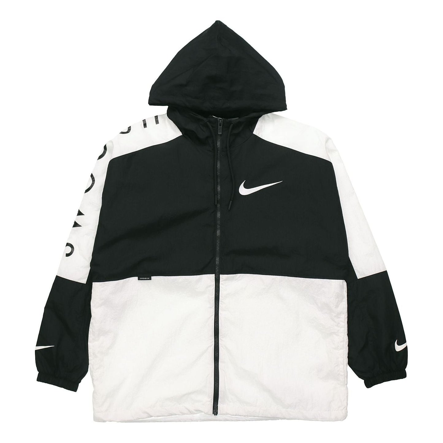 Nike Casual Sports Hooded Jacket Men's Black/White DJ4131-010