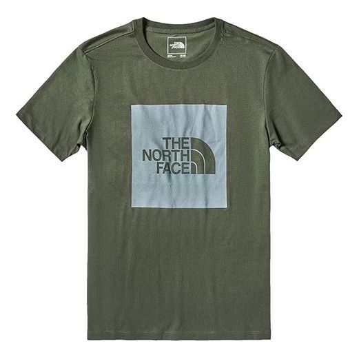 THE NORTH FACE FlashDry Box Logo Short Sleeve Couple Style Green 499K-37X