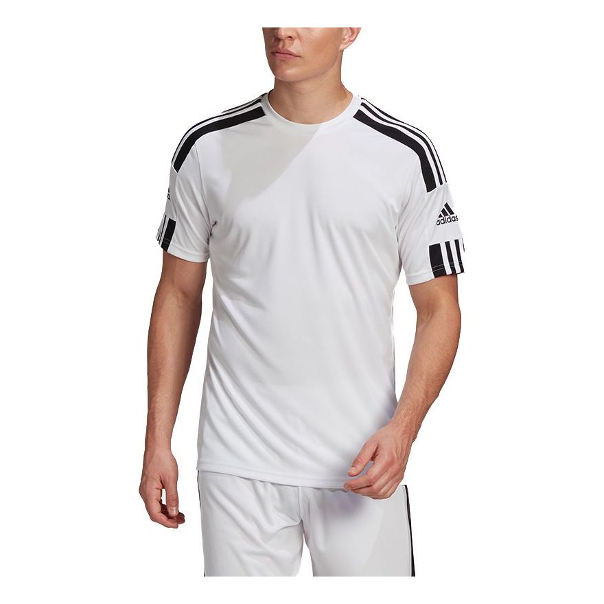 adidas Squad 21 Jsy Ss Soccer/Football Casual Sports Short Sleeve White GN5723