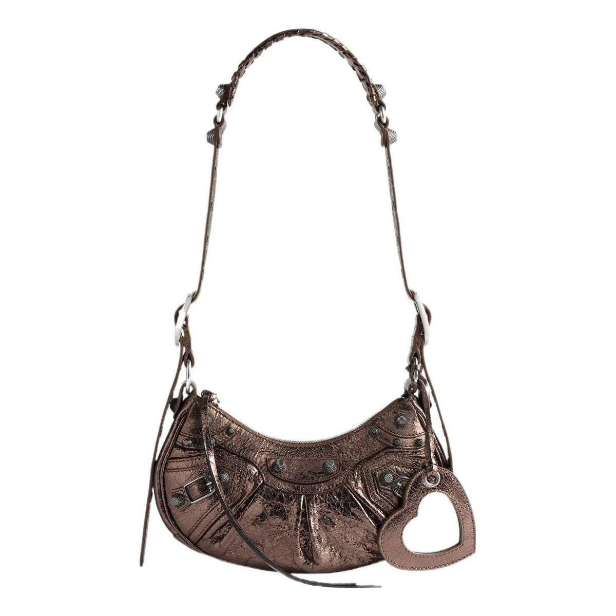 (WMNS) Balenciaga Le Cagole Xs Shoulder Bag Metallized 'Brown' 6713090GT3Y2564