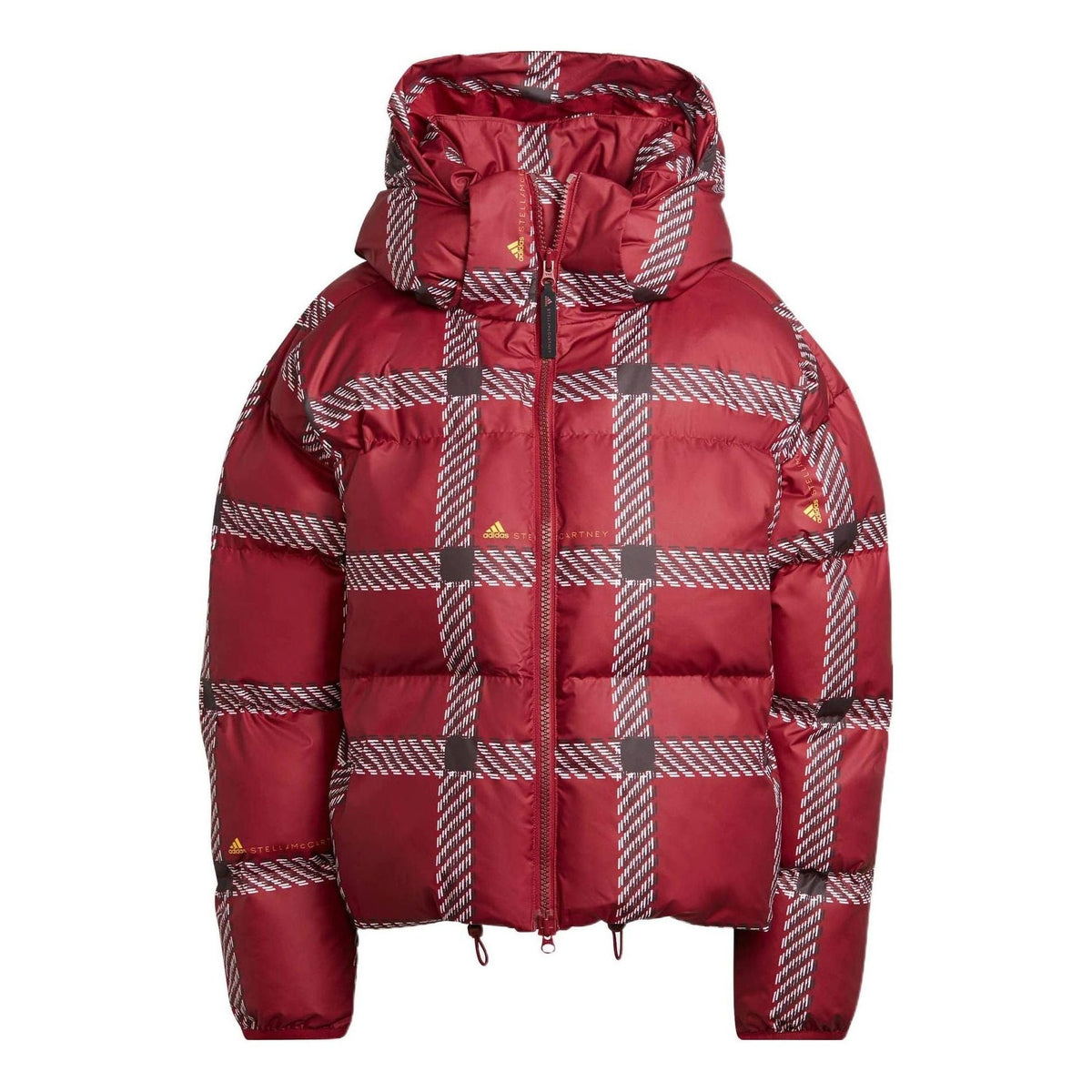 (WMNS) adidas by Stella McCartney Short Padded Printed Winter Jacket Asia Sizing 'Red White' HG6903