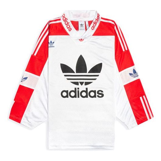 adidas originals Blueliner Trefoil Mesh Sleeve 'White Red' FM1586