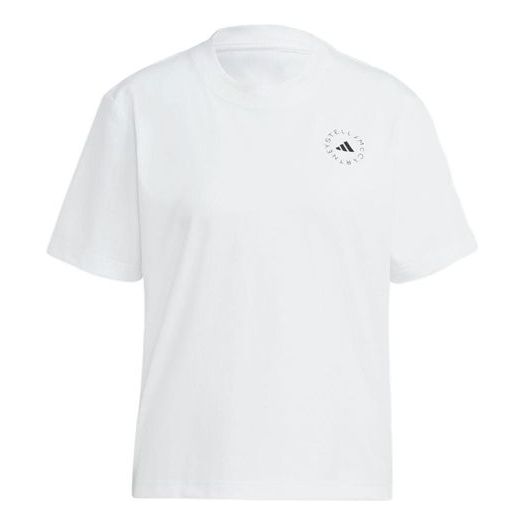 (WMNS) adidas by Stella McCartney TrueCasuals Regular Sportswear T-Shirts 'White' HR9167