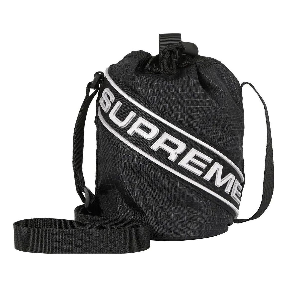 Supreme FW23 Small Cinch Pouch 'Black' SUP-FW23-0823