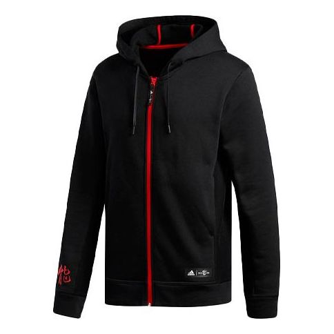 adidas CNY ROSE FZ Basketball Sports Jacket Male Black DT2933