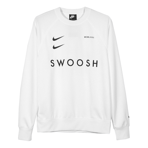 Nike Sportswear Swoosh Sweatshirt For Men White CJ4841-100