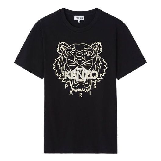 Men's KENZO SS21 Cotton Round Neck Short Sleeve Black FB55TS0204SF-99