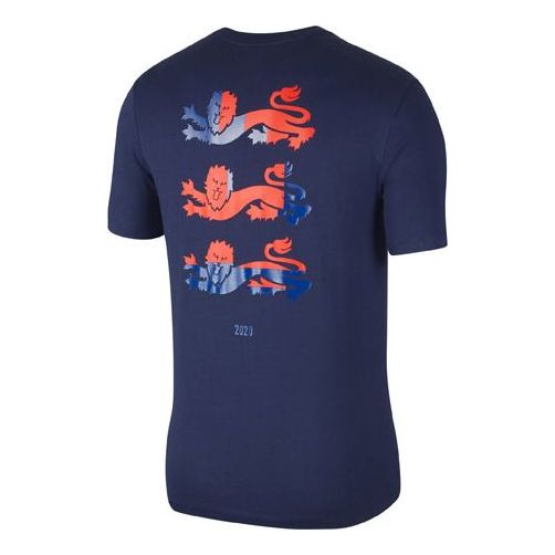 Nike England National Team 20/21 Training T-Shirt 'Navy Blue' CD1256-410