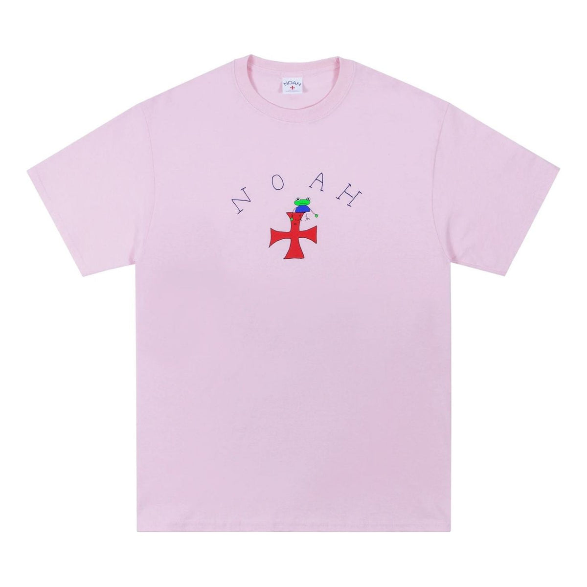 NOAH x Frog Core Logo Tee Printing Short Sleeve Unisex Pink T20SS20PPK