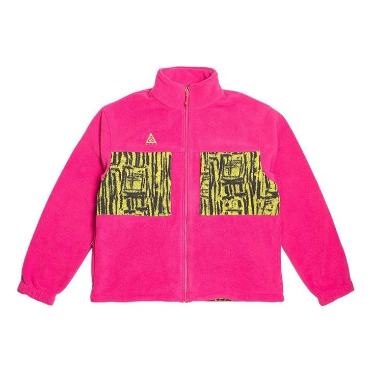 Nike x ACG Printing Splicing Jacket Pink Red Pinkred BQ3446-666