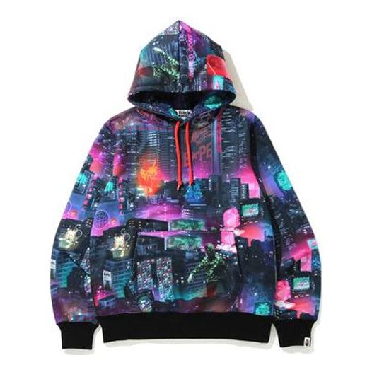 A BATHING APE BAPE Neon Tokyo Pullover 1G30-114-011