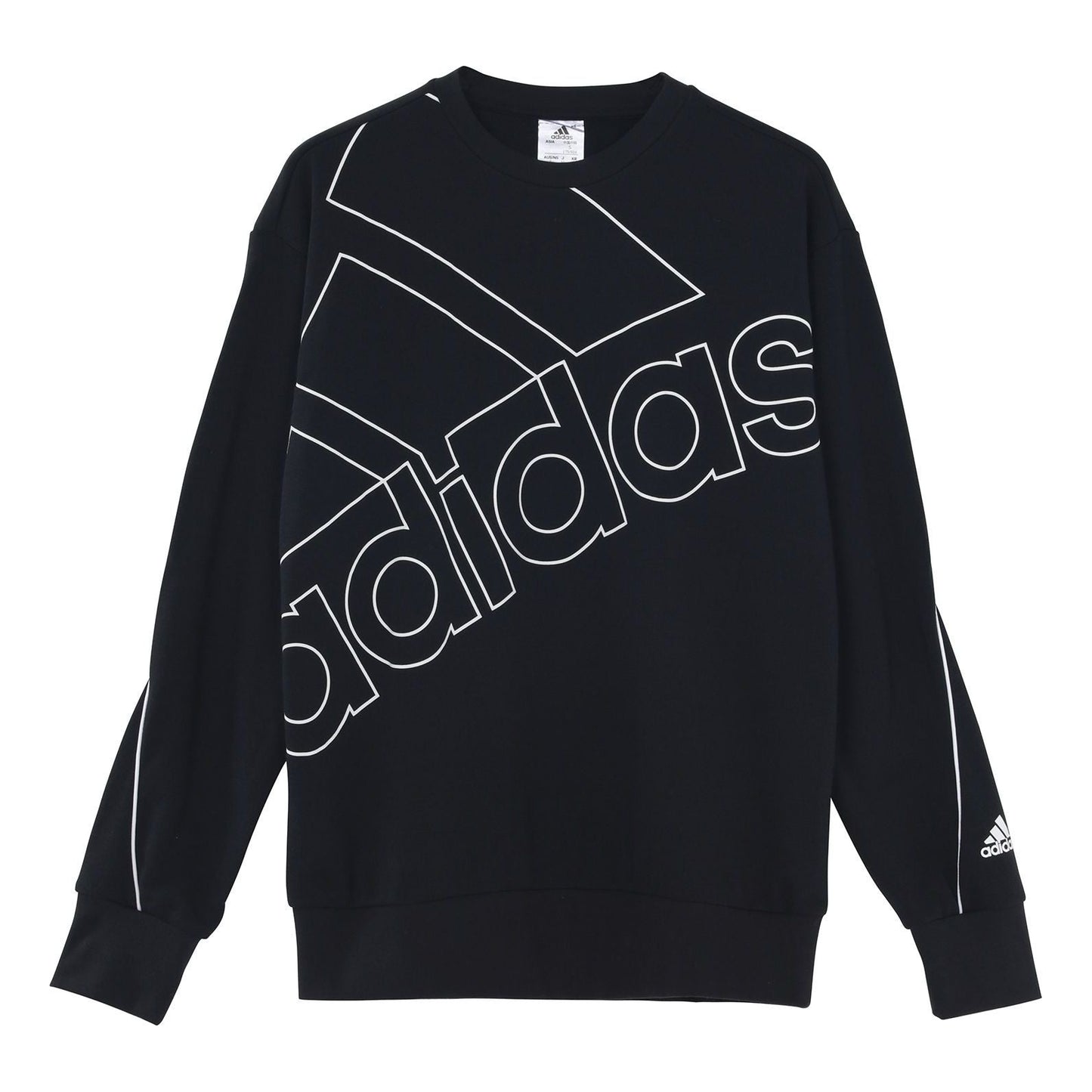 adidas Giant Logo Sweatshirt (Gender Natural) Men's Black GK9374