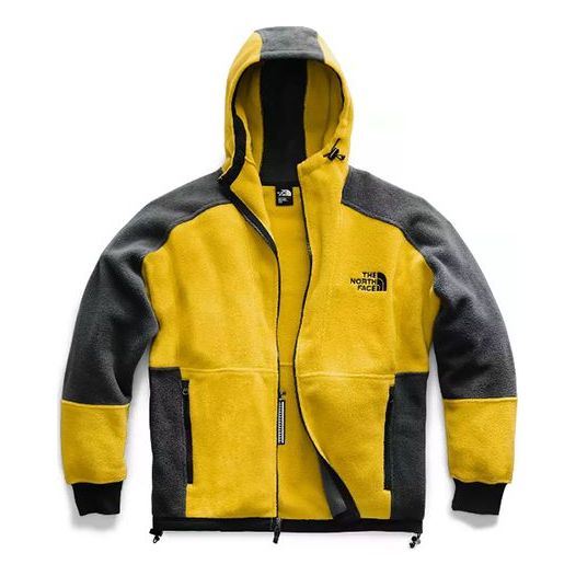 Men's THE NORTH FACE94 Rage Fleece Hooded Jacket Yellow NF0A3XASWY1