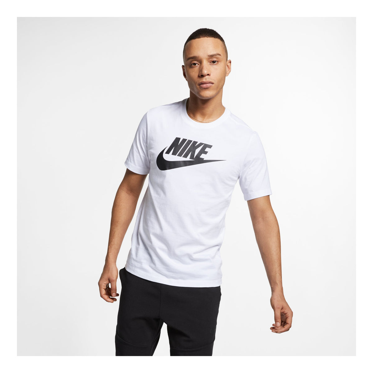 Nike Sportswear Classical Logo Printed TEE Men White AR5005-101
