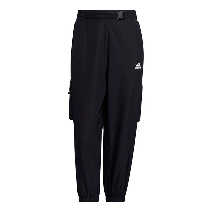 (WMNS) adidas Pure Color Woven 3/4 Pants Asia Sizing 'Black' GP0663