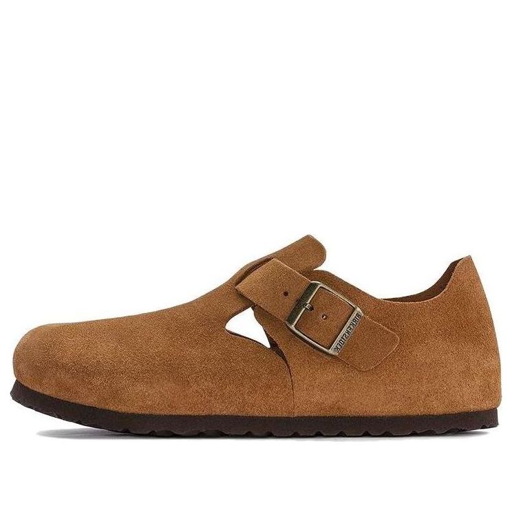 Birkenstock London Suede Leather Narrow Fit 'Mink' 1023650