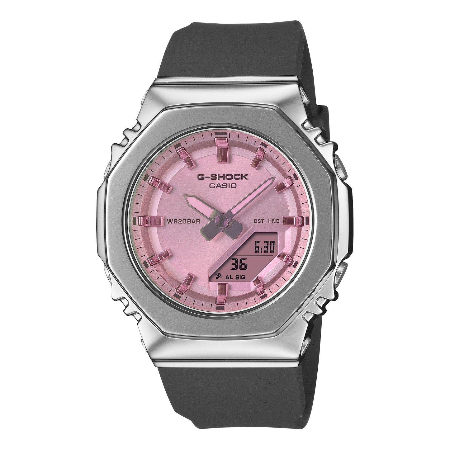 (WMNS) CASIO G-Shock GM-S2110 Series Analog-Digital 'Black Pink' GM-S2110SR-1A