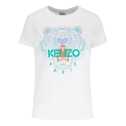 KENZO Tiger Head Pattern Round-Neck White FA52TS7214YB-01