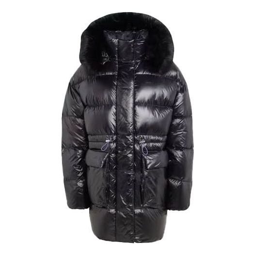 (WMNS) adidas originals Puffed Long Fur Jackets 'Black' IR7117