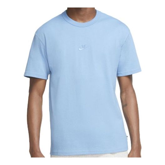 Nike Minimalistic Embroidered Logo Short Sleeve Blue DB3194-496