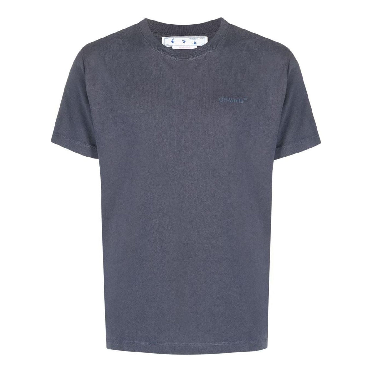 Off-White SS22 Diag Back Printing Round Neck Short Sleeve Ordinary Version Blue OMAA027S22JER0044646