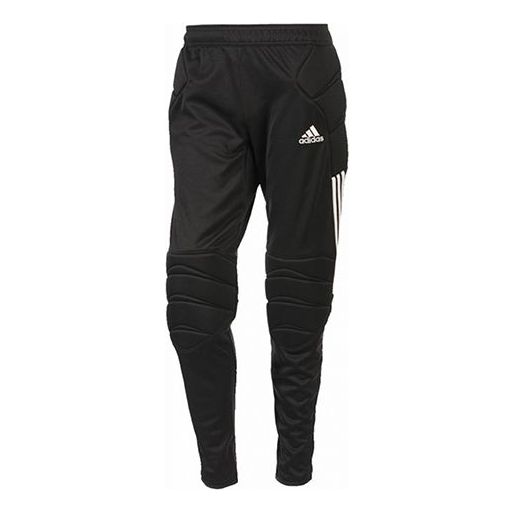 Men's adidas Casual Running Stripe Bundle Feet Sports Pants/Trousers/Joggers Black FT1455