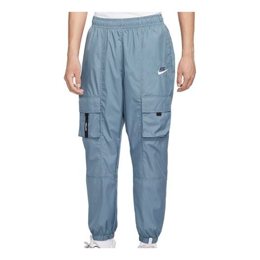 Nike Air Athleisure Casual Sports Multiple Pockets Woven Long Pants Blue CU4144-031