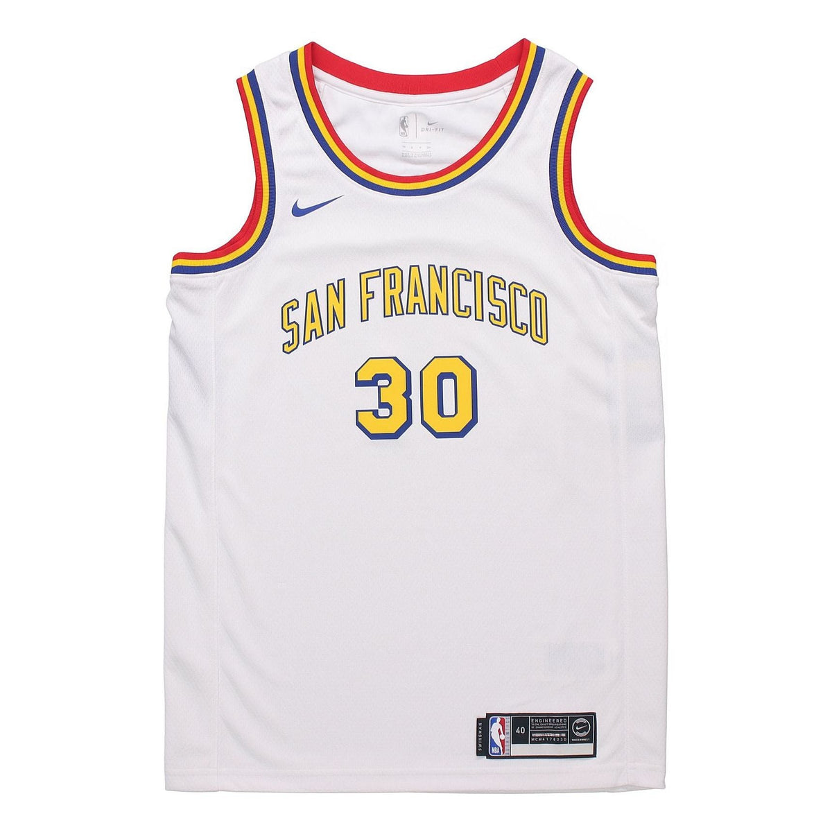Nike NBA Stephen Curry Golden State Warriors 2019/20 Fan Edition Jersey #30 BQ8108-103