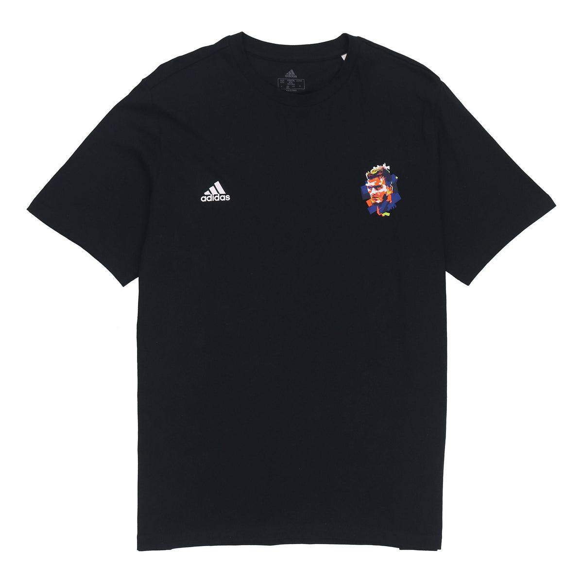 Men's adidas Beckham G T Athleisure Casual Sports Alphabet Round Neck Short Sleeve David Beckham No. 23 Black T-Shirt HA0939