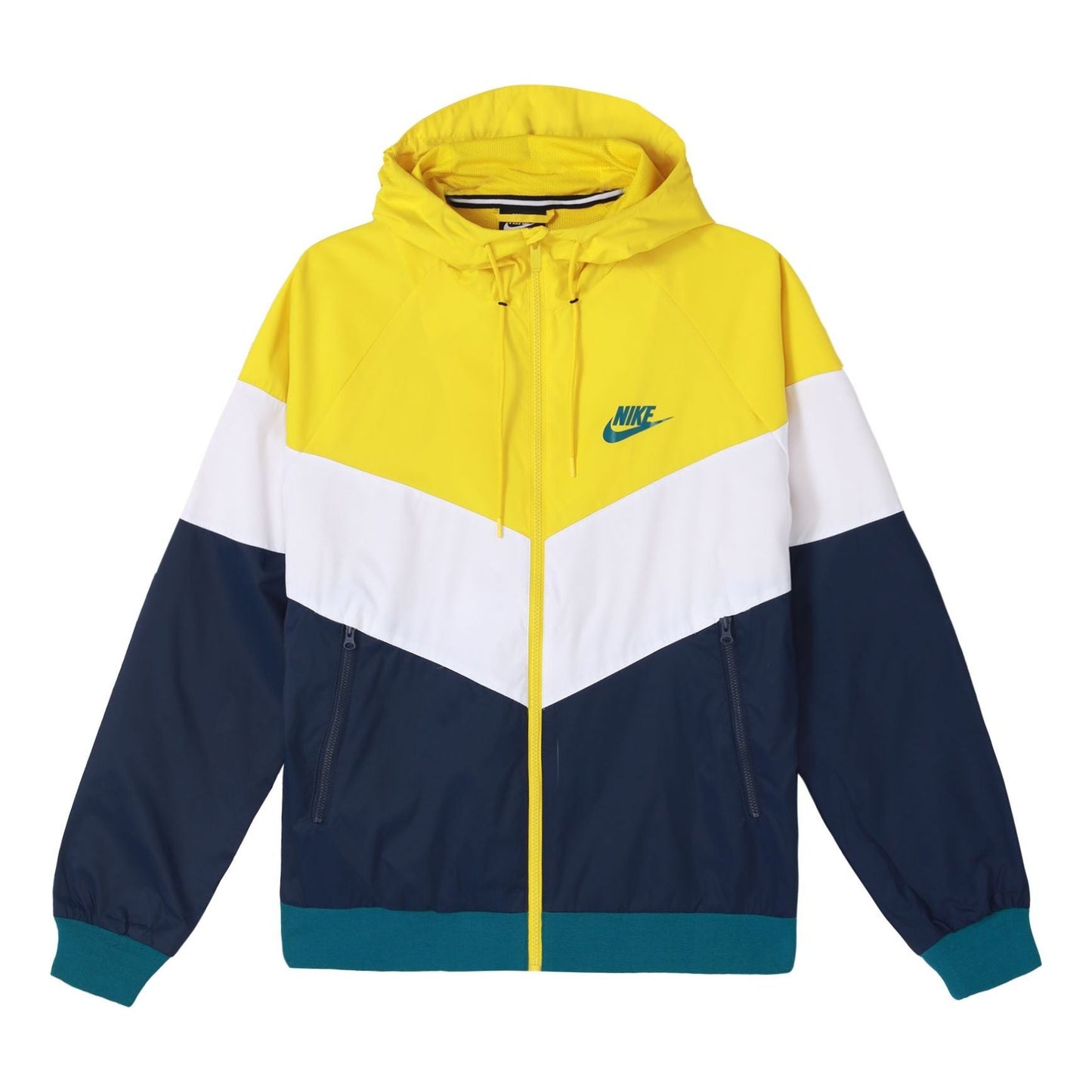 Nike Sportswear Windrunner Colorblock Casual hooded track Jacket Yellow DC4113-714