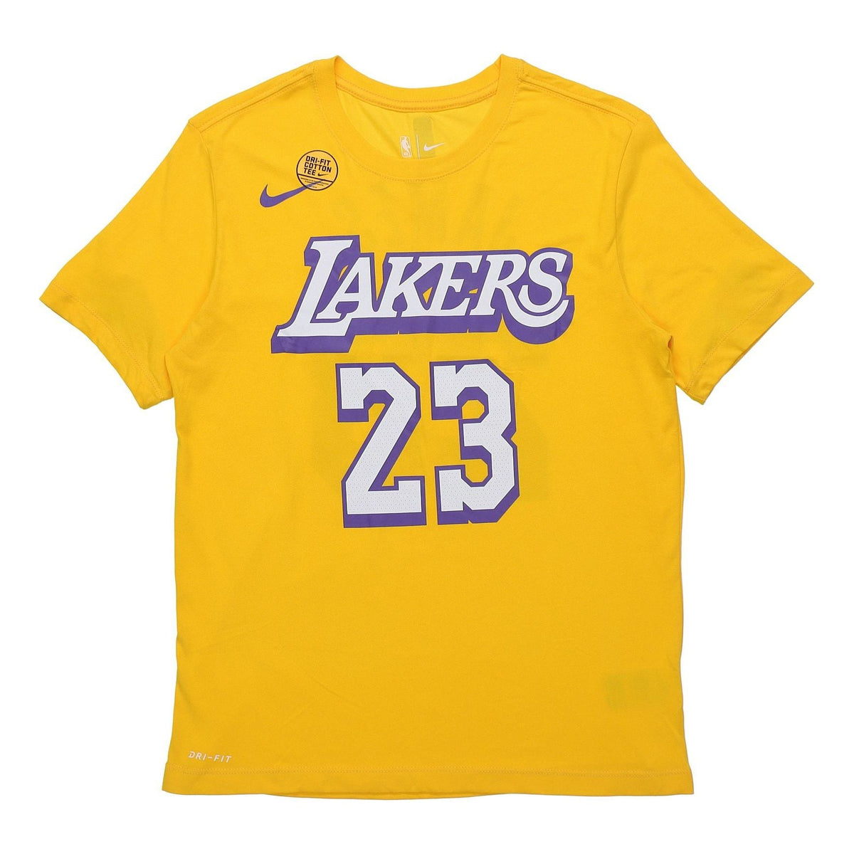 Nike NBA City limited Jersey 19-20 Season Los Angeles Lakers LeBron James No. 23 Yellow BV8796-705