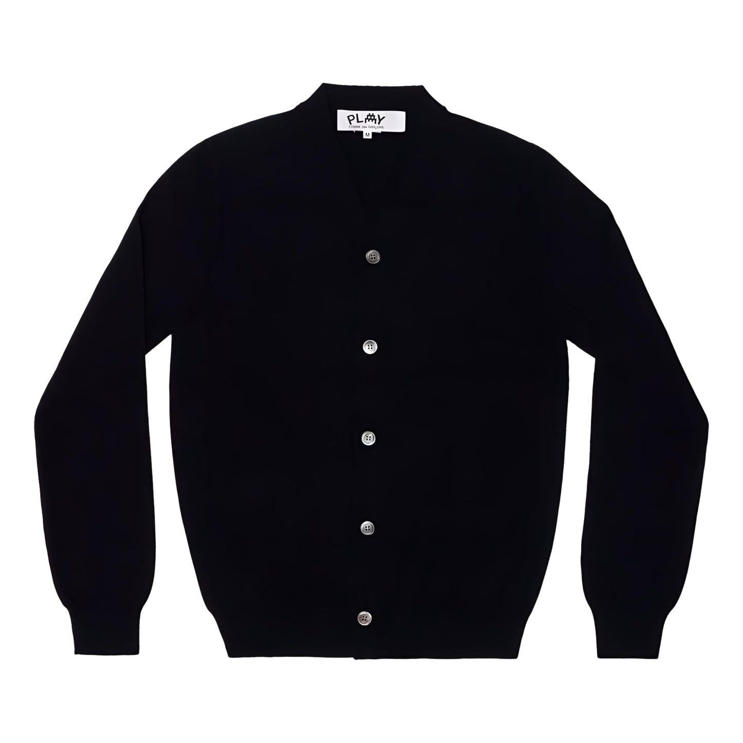 COMME des GARCONS PLAY FW25 x Invader Double Pixel Heart Cardigan 'Navy' AZ-N088-051-2